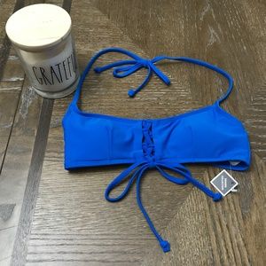 NWT Blue Bikini Top